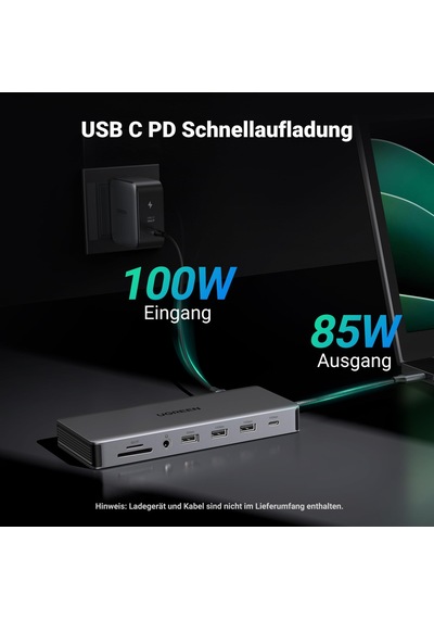 Ugreen Revodok Pro 313 Usb C Bağlantı İstasyonu Üçlü Ekran 10 Gbps Usb Bağlantı Noktaları 13 In 1 Usb C Hub 2hdmı, Dp, 5x Usb A/c Bağlantı Noktaları, Pd 100 W Hızlı Şarj, Gigabit Ethernet, Sd/tf Kart Okuyucu, 3,5 Mm Aux Ugreen Revodok Pro 313 Usb C Bağlantı İstasyonu Üçlü Ekran 10 Gbps Usb Bağlantı Noktaları 13 In 1 Usb C Hub 2hdmı, Dp, 5x Usb A/c Bağlantı Noktaları, Pd 100 W Hızlı Şarj, Gigabit Ethernet, Sd/tf Kart Okuyucu, 3,5 Mm Aux