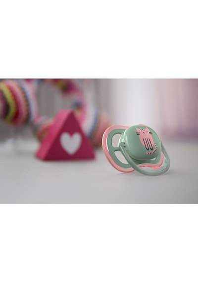 Philips Avent Ultra Air Emzik 2'li 6 -18 Ay SCF085/18 Lila - Yeşil