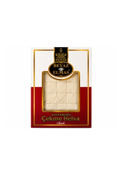 Beyaz Elmas Kastamonu Çekme Helva Sade 410 Gr - Geleneksel Kastamonu Usulü Çekme Helva - Tel Helva