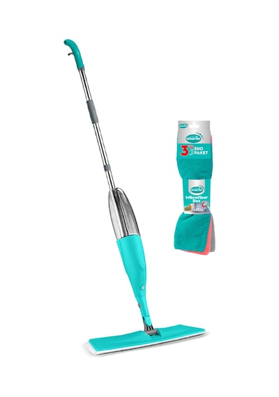 Smarter Shiny Sprey Mop + Mikrofiber Temizlik Bezi 3'lü
