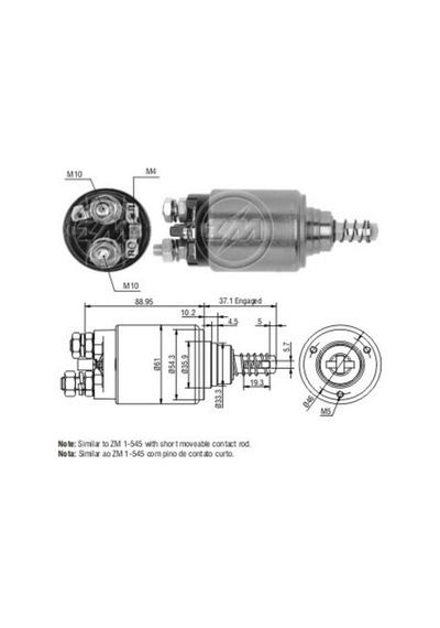 Zm 24v Marş Otomatiği Bosch  Tipi sol Tek Çıkış gümüş Civata 0 N11.18957