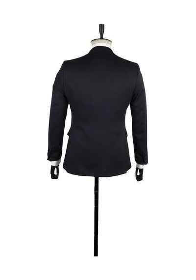 İmza Desenli Armürlü Mono Yaka Astarlı Yelekli 6 Drop Slim Fit Dar Kesim Smokin Damatlık 1001220202-Koyu Lacivert İmza Desenli Armürlü Mono Yaka Astarlı Yelekli 6 Drop Slim Fit Dar Kesim Smokin Damatlık 1001220202-Koyu Lacivert