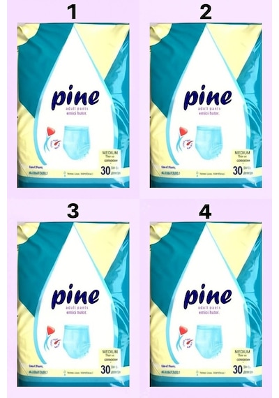 Pine Hasta Bezi - Külot- Medıum 30 Lu 4 Paket M
