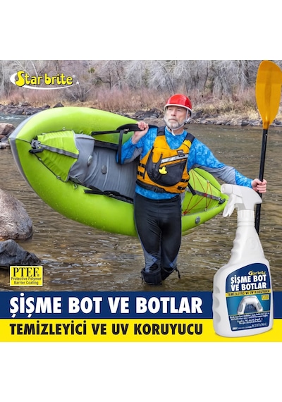 Starbrite - Ptef Katkılı Şişme Bot Temizleyici Ve Koruyucu 950 Ml : Hypalon Ve Pvc Botlarınız İçin Güneş Zırhı Ve Kusursuz Temizlik