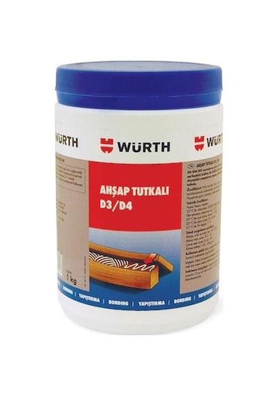WÜRTH AHŞAP TUTKALI D3/D4 1KG
