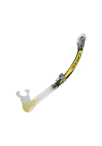 Cressi Alpha Ultra Dry Şnorkel Clear-black-yellow Çok Renkli