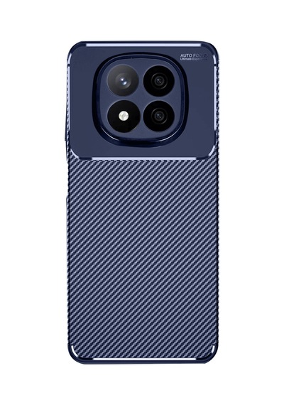 Redmi Note 14 Pro 4g Kılıf Auto Focus Karbon Kapak - Lacivert Çok Renkli