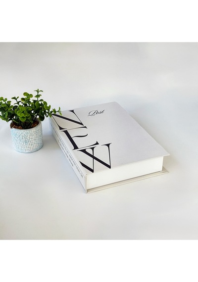 3lü Kitap Görünümlü Dekoratif Saklama Kutusu Seti, Minimalist İskandinav Tarzı Ev Ofis Dekoru Set 6