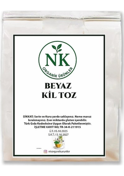Beyaz Kil Toz 500gr