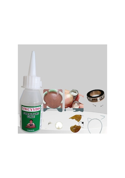 Yıwu El Sanatları, Porselen, Cam, Takı Ve Daha Fazlası İçin Şeffaf Reçine Katkılı Yapıştırıcı 50 Ml