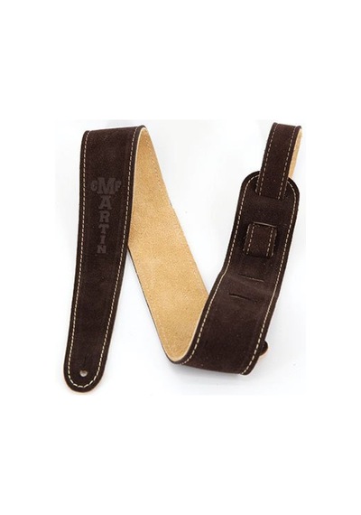 Martin Suede Leather Brown Gitar Askısı