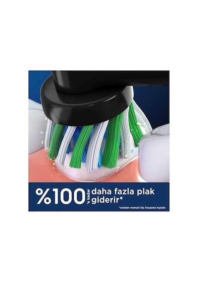 Oral-b Cross Action X-filament Siyah Şarjlı Diş Fırçası Yedek Başlığı 4 Adet