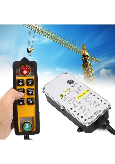 Yayu Yu-6 Kaldıraç Kontrolörü Vinç Radyo Uzaktan Kumanda Tek Saplı, 36v, 800mhz
