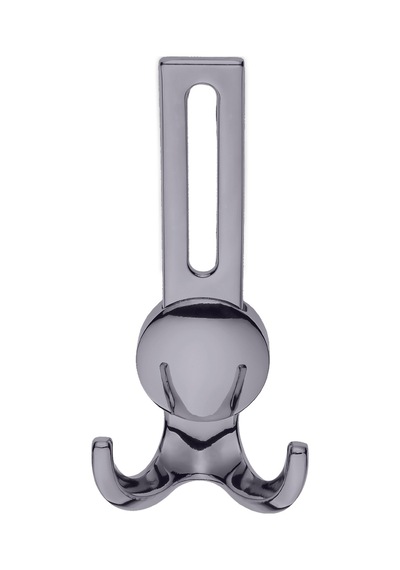 Solo Lüks Portmanto Askı, Metal, Vestiyer Askı, 210 Gr, Dolap Askılık, Duvar Askılığı, Füme Vidalı