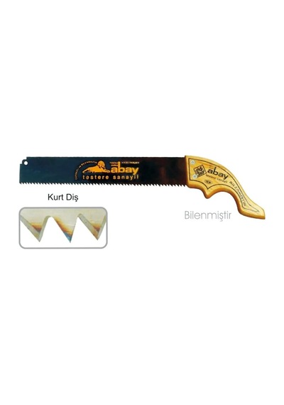 Tedar Kurt Diş El Testere 38 Cm - Ahşap Sap Najmaddin