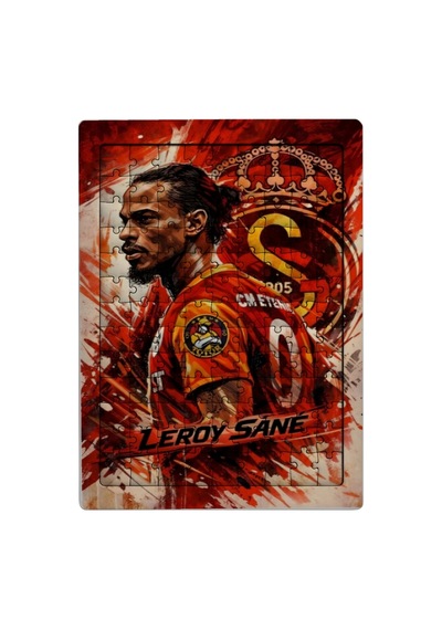 Ghostbastır Design Galatasaray Leroy Sane 99 Parça Ayaklı Puzzle Dekoratif Çocuk Yapbozu 041