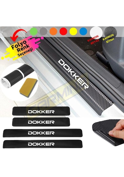 Dacia Dokker Kapı Eşiği Sticker (4 Adet) New