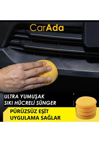 Mikrofiber Wax Pedi, Pasta Cila Ve Torpido Parlatma, Temizleme Aplikatörü 3 Adet