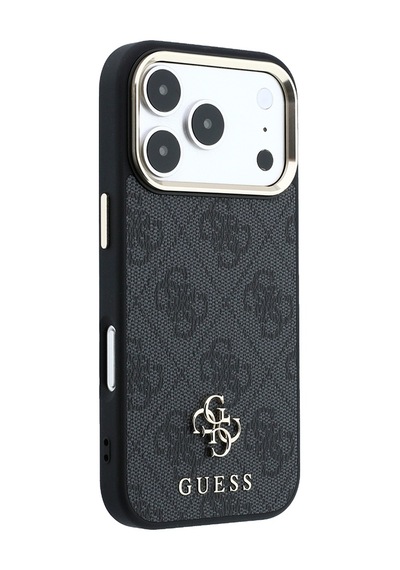 İphone 17 Pro Kılıf Guess Orjinal Lisanslı M-safe Özellikli Small 4g Ve Classic Logolu Kapak Siyah