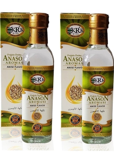 Anason Aroması 250 Ml 2 Adet Cam Şişede Krk Anoson Aroması 250 Cc 250 ML