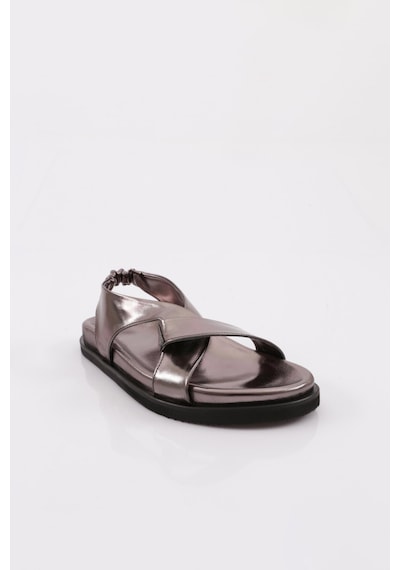 Dgn 3040 Kadin Çapraz Bantli Sandalet 3040-2261-R8007 Platin