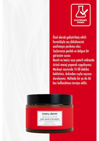 Maruderm Saç Dökülme Karşıtı Saç Maskesi 300 ML