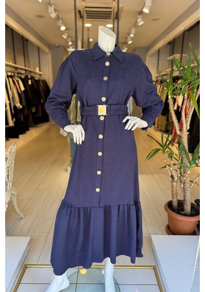 Oe26kz10119 Omelya Elbise Indigo