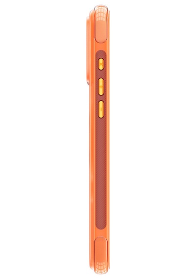 Apple iPhone Uyumlu  17 Pro Max Kılıf Wiwu As-203 Aeroshield Ultra Serisi M-safeli Airbagli Standlı Kapak Turuncu
