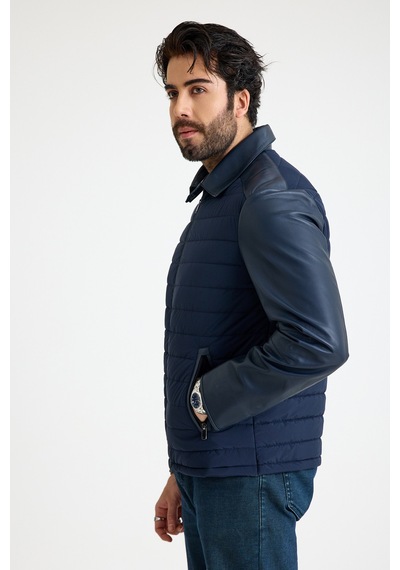 Franko Armondi Klasik Erkek Deri Ceket E54-kd-2905-24145 Lacivert