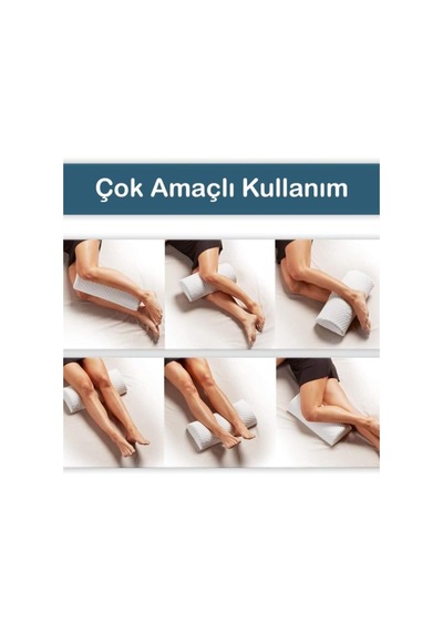 Bacak Arası Diz Altı Alt Sırt Yastığı Visco Yarım Ay Yastık Bacak Dinlendirme Bel Ağrısı Yastığ Diğer