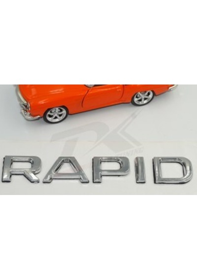 Skoda Rapid 13-16 Yeni Nesil Bagaj Krom Abs 3M 3D Yazı Logo Amble