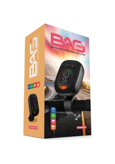 Motosiklet Ve Bisiklet Uyumlu Gidon Kemer Aparatlı Hafıza Kartı Usb Girişli Bluetooth Hoparlör Wifi