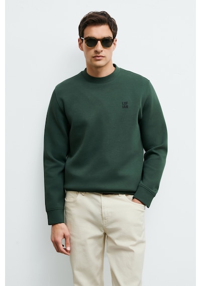Lufian Grand Erkek Sweatshirt Yeşil Yeşil 112030192100600