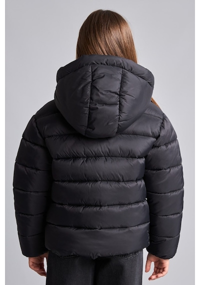 Defacto Kapüşonlu Mont Kız Çocuk H3045a826aubk27 Siyah-bk27
