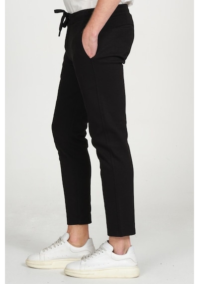Cekmon Rahat Beli Lastikli Erkek Jogger Pantolon Siyah