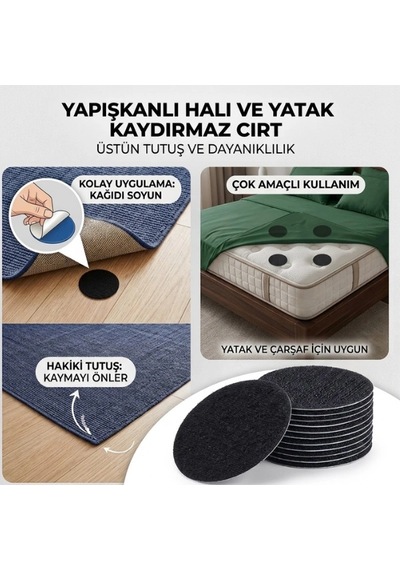 Cazibiz Halı Kilim Ve Paspas Kaydırmaz 10 Set Cırt-448653