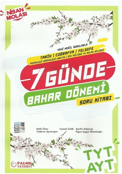 Palme Tyt&Ayt (Tcf) 7 Günde Bahar Dönemi Soru Kitabı