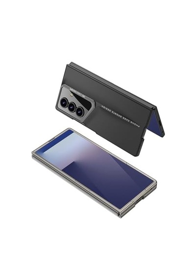 Senon Galaxy Uyumlu Z Fold 7 Kılıf Ultra İnce Kamera Korumalı Sert Rubber Zore Procase Kapak Siyah