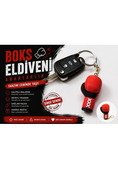 Boks Eldiveni Anahtarlık , Boks Eldiveni Anahtarlık - Boks Eldiveni Araba Anahtarlığı