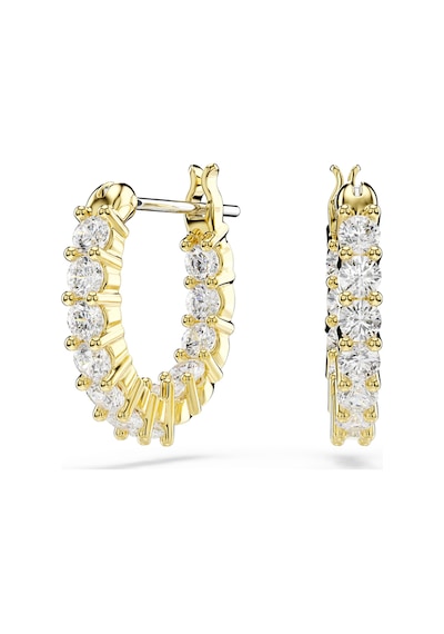 5733398 Swarovski Küpe Matrıx:pe Mn Hoop Whıte/gos Metalik