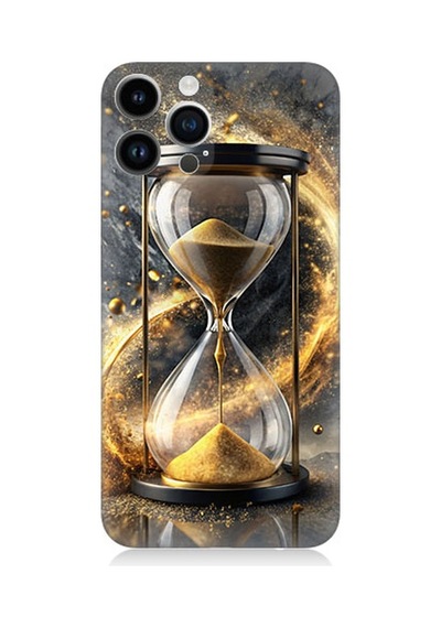 Apple Uyumlu iPhone 14 Pro  Kum Saati Desenli Silikon Kılıf