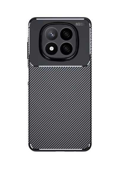 Uryport Xiaomi Redmi Note 14 Pro Plus Kılıf Auto Focus Karbon Kapak - Siyah