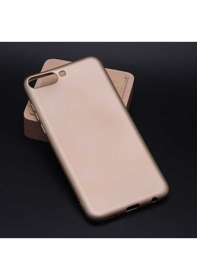 Huawei Y6 2018 Kılıf Zore Premier Silikon Kapak Gold