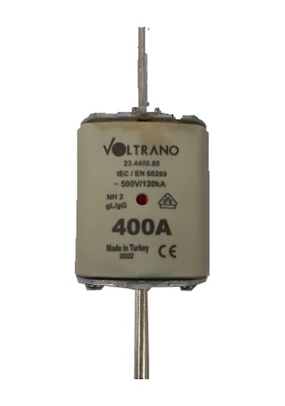 Voltrano Kale Porselen 400a 2 Boy Bıçaklı Sigorta Buşonu Nh 2