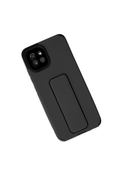 Galaxy A03 Kılıf Mega Standlı Silikon - Siyah Çok Renkli