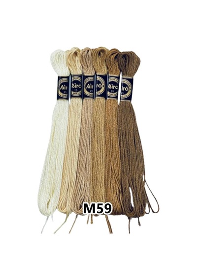 Ayrex Airo Muline Etamin Koton Nakış İpi İpliği 6 Adetli Set M59