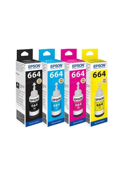 Epson T664 70 ML Ecotank L3050   Mürekkep Takımı T664 70 ML