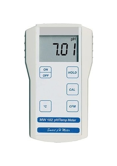 Milwaukee Portatif Tip Gıda Ürünleri İçin Ph Metre Ve Sıcaklık Ölçer Mw 102