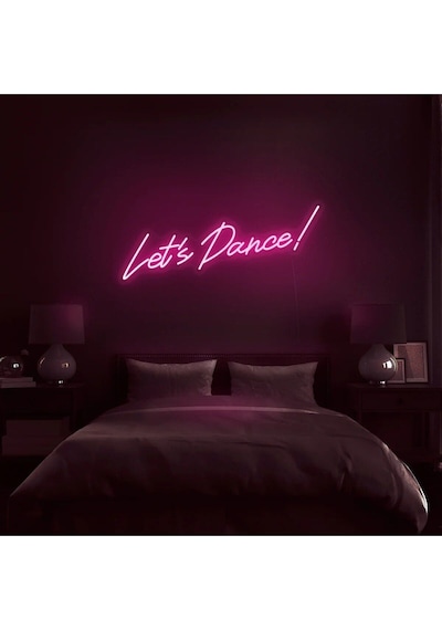 Let's Dance Yazılı Neon Tabela Pembe