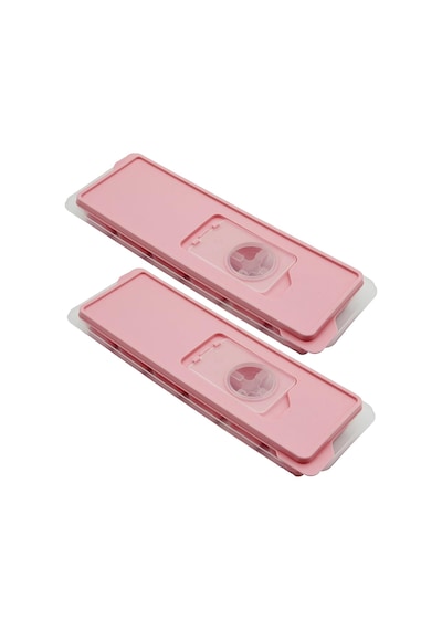 Silikon Tabanlı Buz Kalıbı, 12 Bölmeli, Yapışmaz Özellikli, Pratik Ve Esnek, Premium 2, Pembe